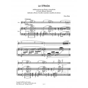 La strada : Rielaborazione per fIauto e pianoforte di C. Tabarelli